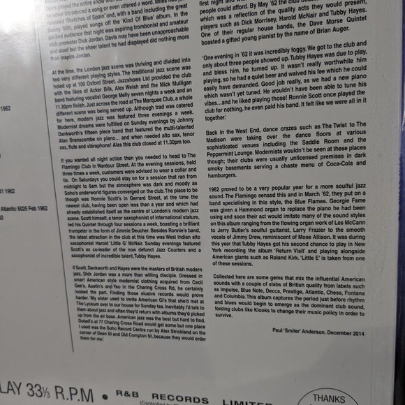 VINYL RECORD #JAZZ #Soho Scene '62 - Jazz Goes Mod (2015 PRESSING)Lou Donaldson - Picture 6 of 13